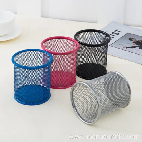 tabletop furnishings equipment iron mesh Metal pen container